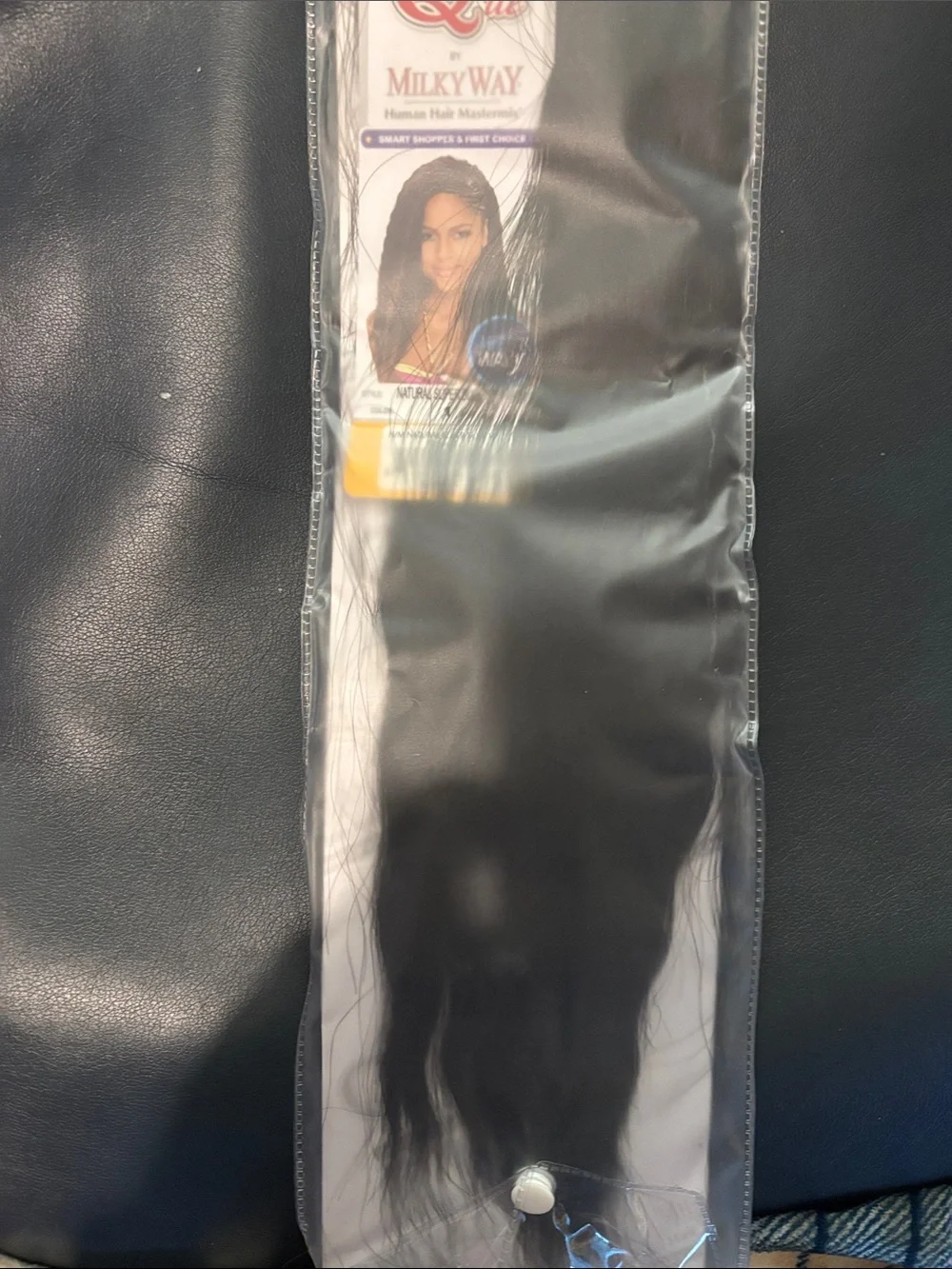 Que Wet & Wavy Natural Super Bulk Hair - Black